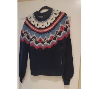 J.Crew Zigzag Fair Isle sweater